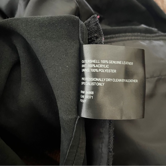 Bernardo Moto Leather Jacket Women's Size M Black Draped Open Front Pockets Rock - Picture 5 of 6